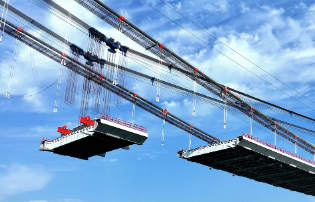 李家沱长江复线桥钢箱梁合龙旋转吊环与卸扣吊索具的搭配使用