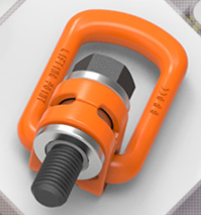 狭窄空间内机械加工件使用旋转吊环安全起吊